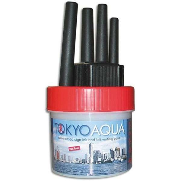 TOKYO AQUA 4 feltpens red #1