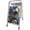 Expo Sign Lux Pavement Board with logo plate and wheels, silver, 50 x 70 cm #1