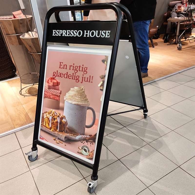 Expo Sign Lux Pavement Board with logo plate and wheels, black, 50 x 70 cm #4