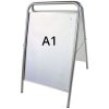 Expo Sign Lux Pavement Board, silver, A1 #1