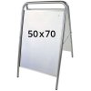 Expo Sign Lux Pavement Board, silver, 50 x 70 cm #1