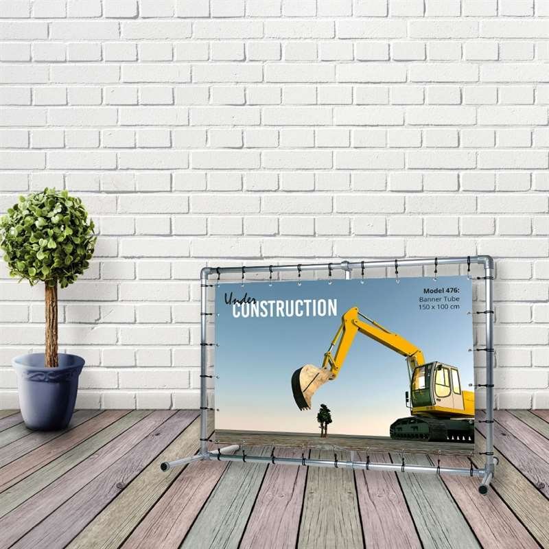 Banner Tube free standing square frame with legs 150 x 100 cm #15
