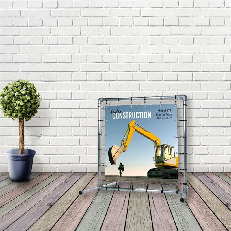 Banner Tube free standing square frame with legs 100 x 100 cm #13