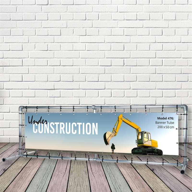 Banner Tube free standing square frame with legs 200 x 50 cm #2