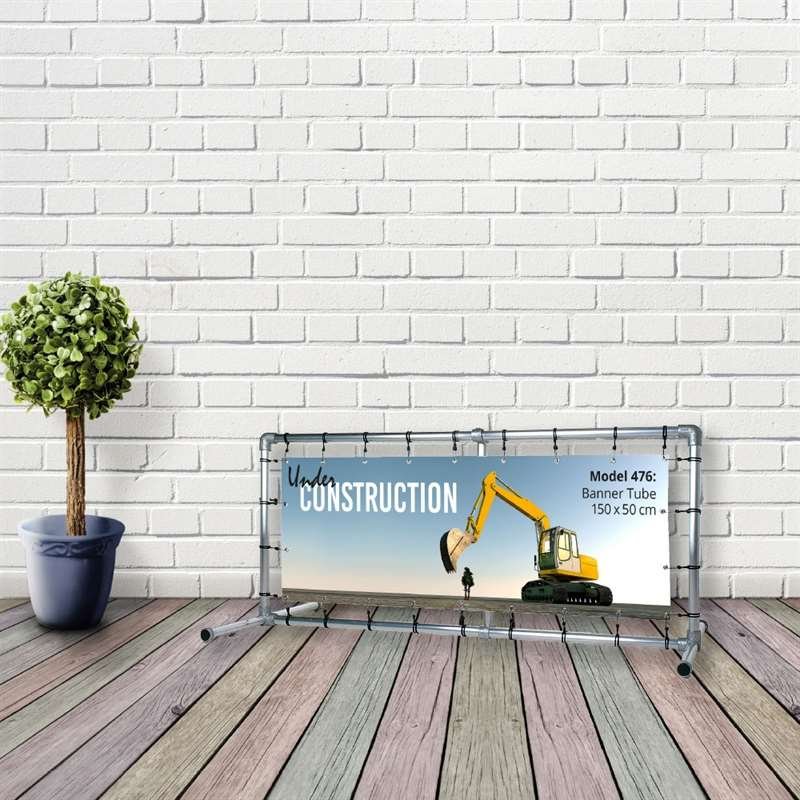 Banner Tube free standing square frame with legs 150 x 50 cm #15