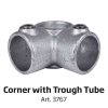 Banner Tube free standing square frame with legs 100 x 50 cm #12