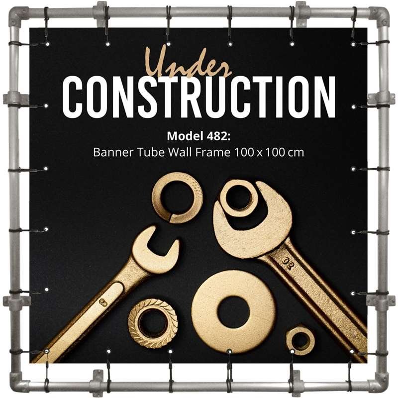 Banner Tube hanging square frame for wall 100 x 100 cm #1