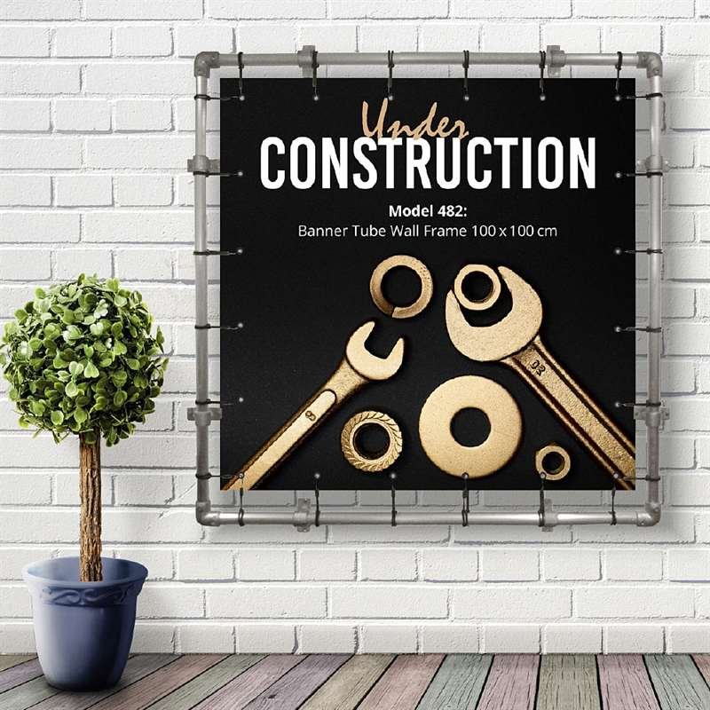Banner Tube hanging square frame for wall 100 x 100 cm #8