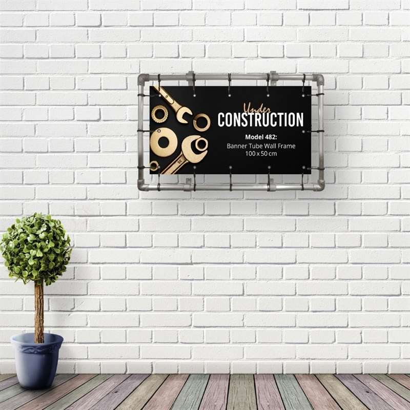Banner Tube hanging square frame for wall 100 x 50 cm #8