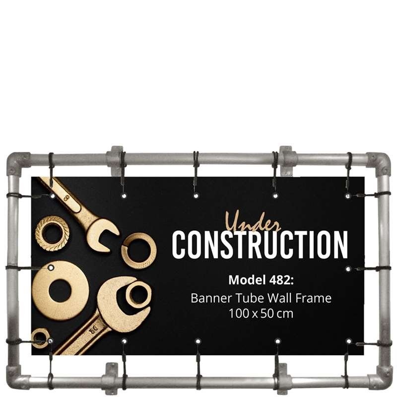 Banner Tube hanging square frame for wall 100 x 50 cm #1