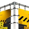 Banner Tube Hanging V frame for wall 100 x 50 cm #2