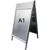 Alu-Line Logo-change Gadeskilt, silver, A1 #1