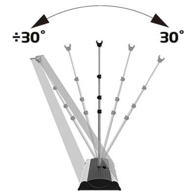 Outdoor Roll-up Waterbase,double sided, 85 cm, with telescopic pole #11