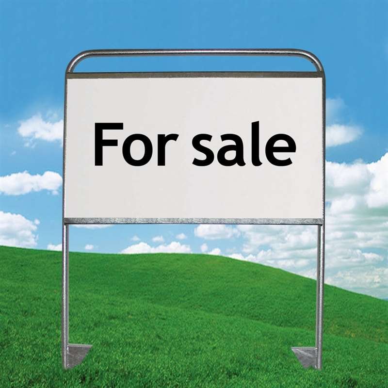 Estate Sign XL, silver/steel, 3 parts #8