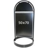 Gotik Circle Pavement Board, black, 50 x 70 cm #1