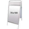 Expo Sign Pavement Board with logo plate, white, 70 x 100 cm #1