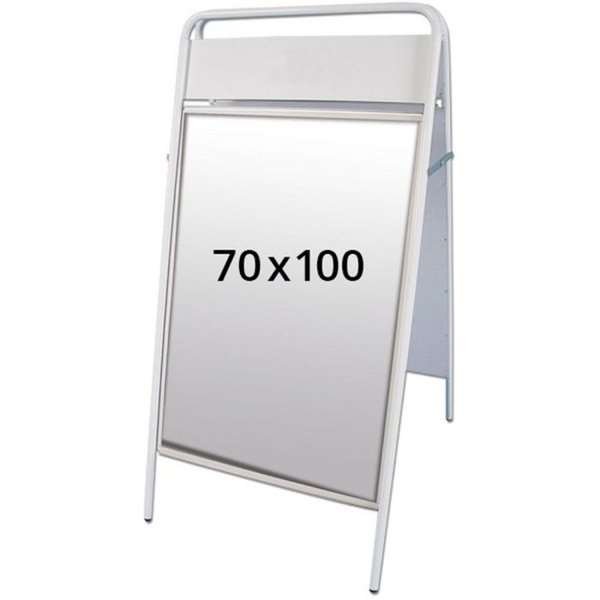 Expo Sign Pavement Board with logo plate, white, 70 x 100 cm #1