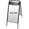 Expo Sign Pavement Board with logo plate, black, 70 x 100 cm #1