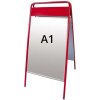 Expo Sign Pavement Board with logo plate, red, A1 #1