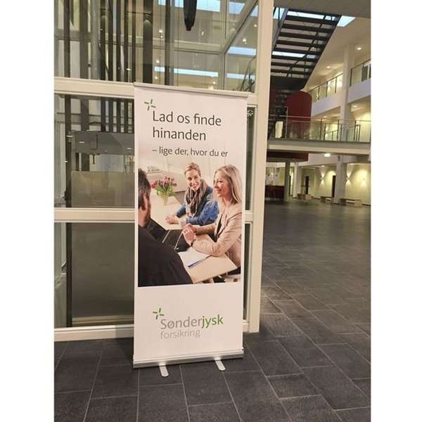 Business Roll-up, single sided, 85 cm, alu, in bag with long zipper #10