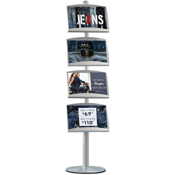 MULTISTAND 7 Singlesided 4 x steel shelve Alu #1