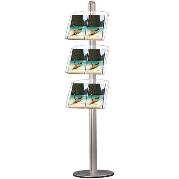 MULTISTAND 5 Single sided 3 x acryl shelve Alu #1