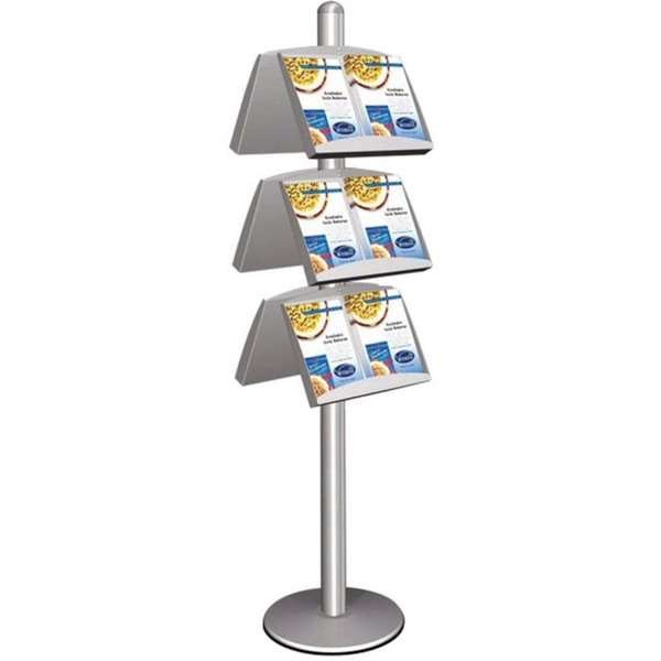 MULTISTAND 6 Doublesided 3 x steel shelve  Alu #1