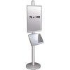 MULTISTAND 1 Singel sided with steel shelve 25 mm 1 x 70x100 Alu #1