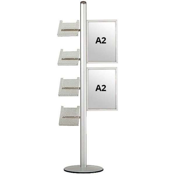 MULTISTAND 18 Single sided 2xA2 Slide-in + 4xA4 Shelves #1