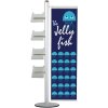 MULTISTAND 19 Single sided, 1 pcs. 40cm. Banner + 4xA4 Shelves #1