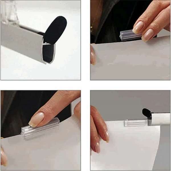 Poster Hanger Double profile, 20 mm, 3 metres, alu/silver #2
