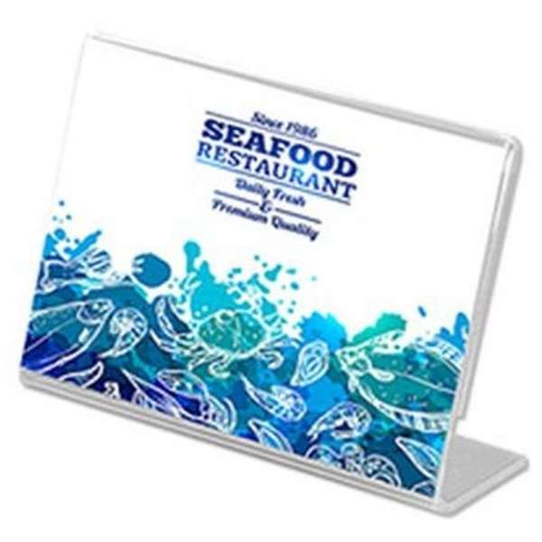 ACRYLIC L MENU HOLDER Horizontal A7 #1