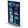 T-Menuholder, vertical A5 acrylic display #1