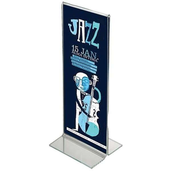 T-Menuholder, vertical M65 acrylic display #1