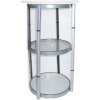 Circle Counter, white, with 8 PET panels and suitcase #9
