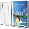 Wall Dispenser, acrylic holder, 2 x M65 #1
