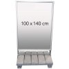 Heavy Outdoor Sign Concrete stand, alu/grey, 100 x 140 cm #1