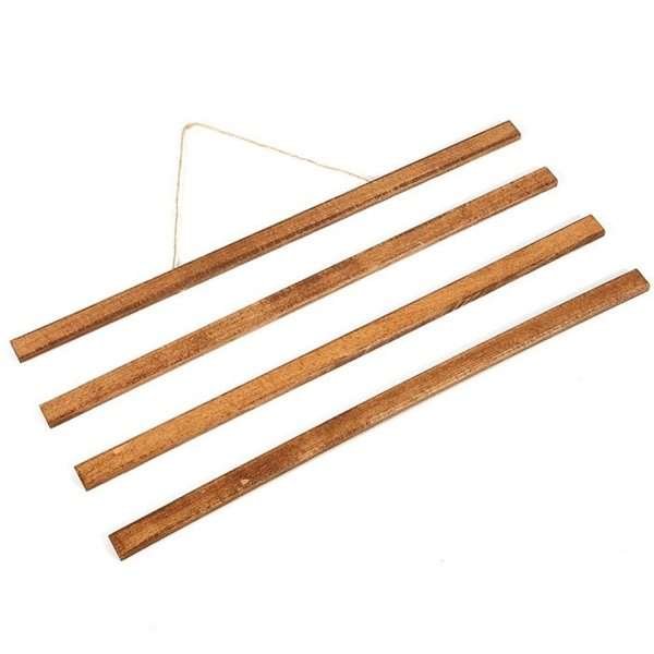 Wood Poster Hanger Magnetic, dark, 40 cm set #1