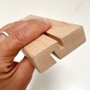 WOOD Block Menu holder acrylic A4 vertical/angled #4