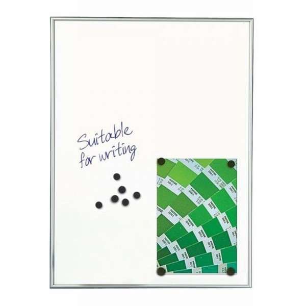 Whiteboard, magnetic with 9 mm alu profile, 4 x A4 #2