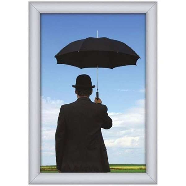 Alu snap frame Watersafe, 35 mm, 70 x 100, silver #1