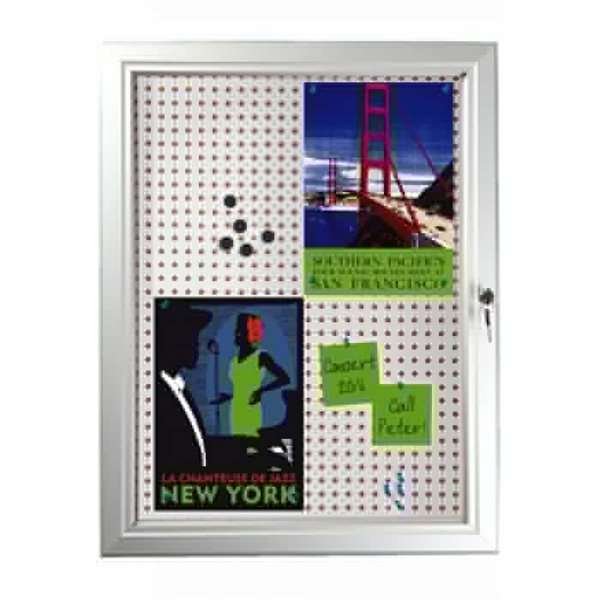 Infobox Combi with lock, 45 mm, 4 x A4, alu/silver #2