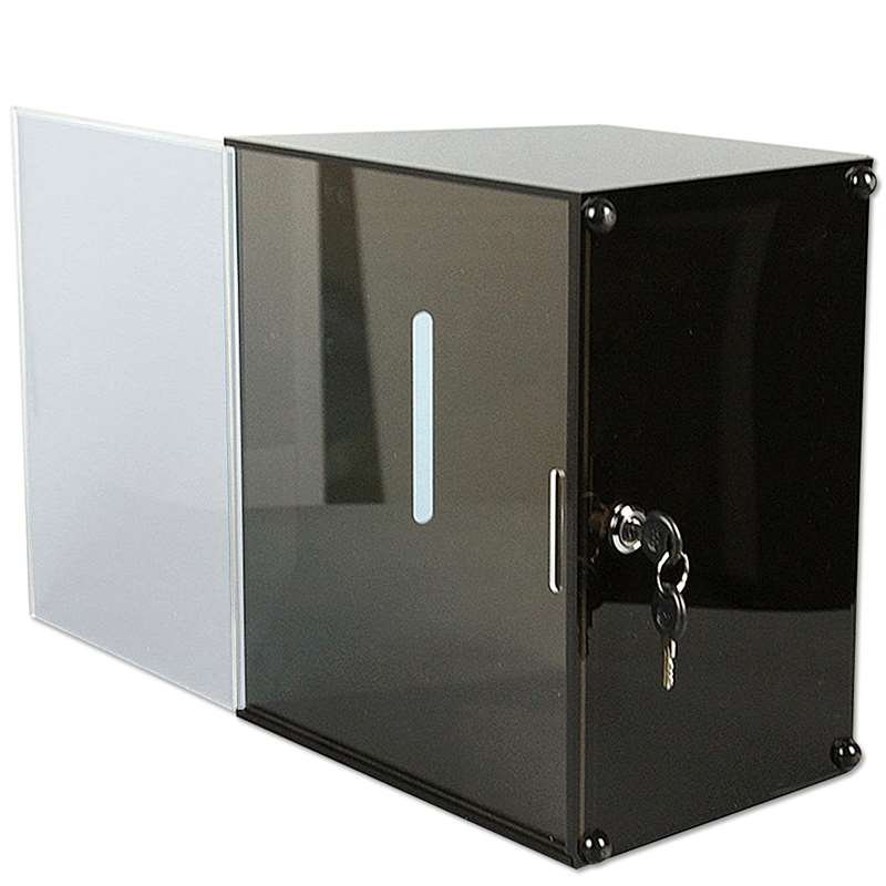 Tip Box Black with A4 info and lock #4