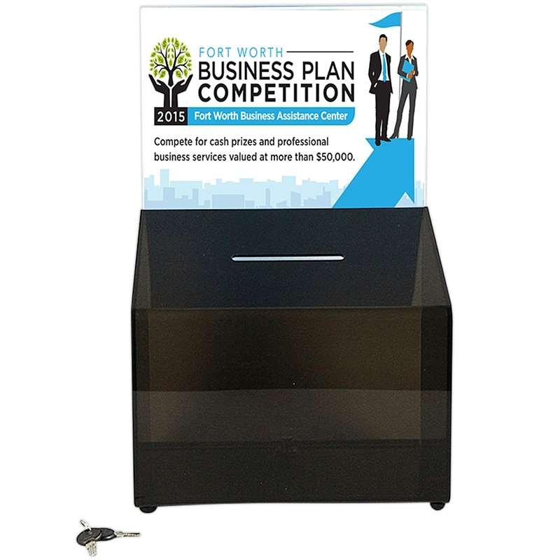 Tip Box Black with A4 info and lock #2