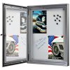 Infobox Magnetic, alu/silver, with lock, 4 x A4 #7