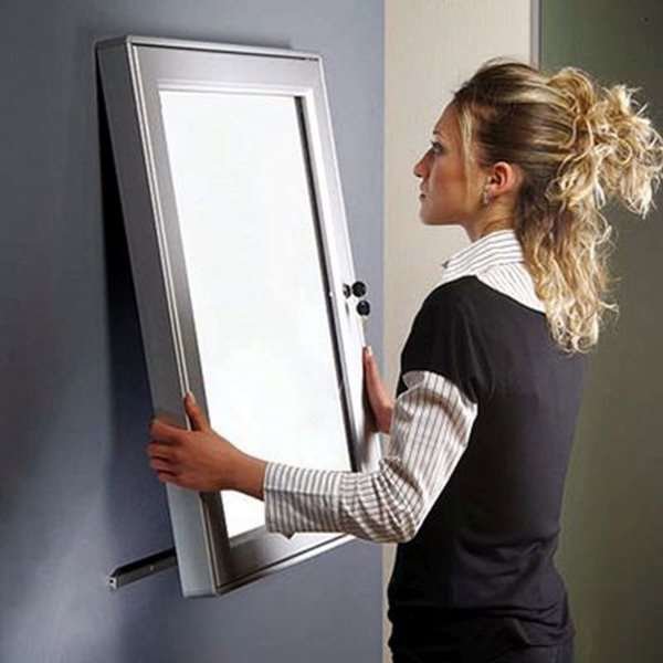 Infobox Magnetic, alu/silver, with lock, 4 x A4 #4