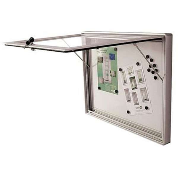 Infobox Magnetic, alu/silver, with lock, 4 x A4 #3