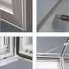 Infobox Magnetic, alu/silver, with lock, 4 x A4 #8
