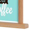 Wooden Menuholder, light, with A4 acrylic holder #3