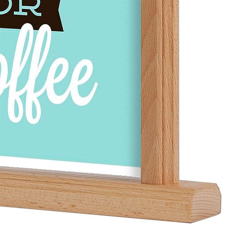 Wooden Menuholder, light, with A4 acrylic holder #3